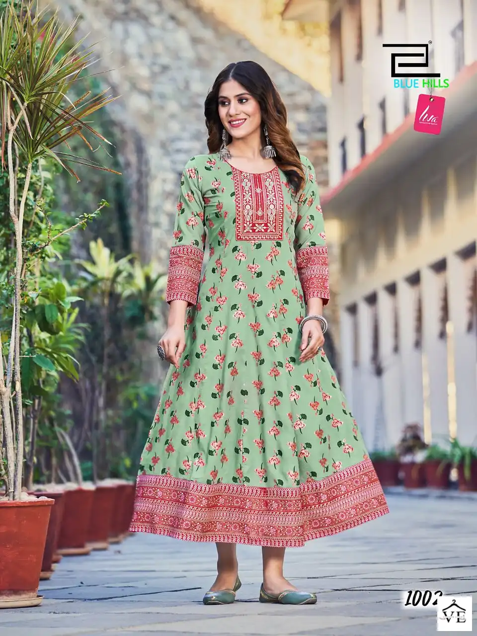 Blue Hills Sensational Rayon 14Kg Wholesale Gown Catalog — Wholesale Kurtis, MPA wholesale from Surat - Gallery Image 4