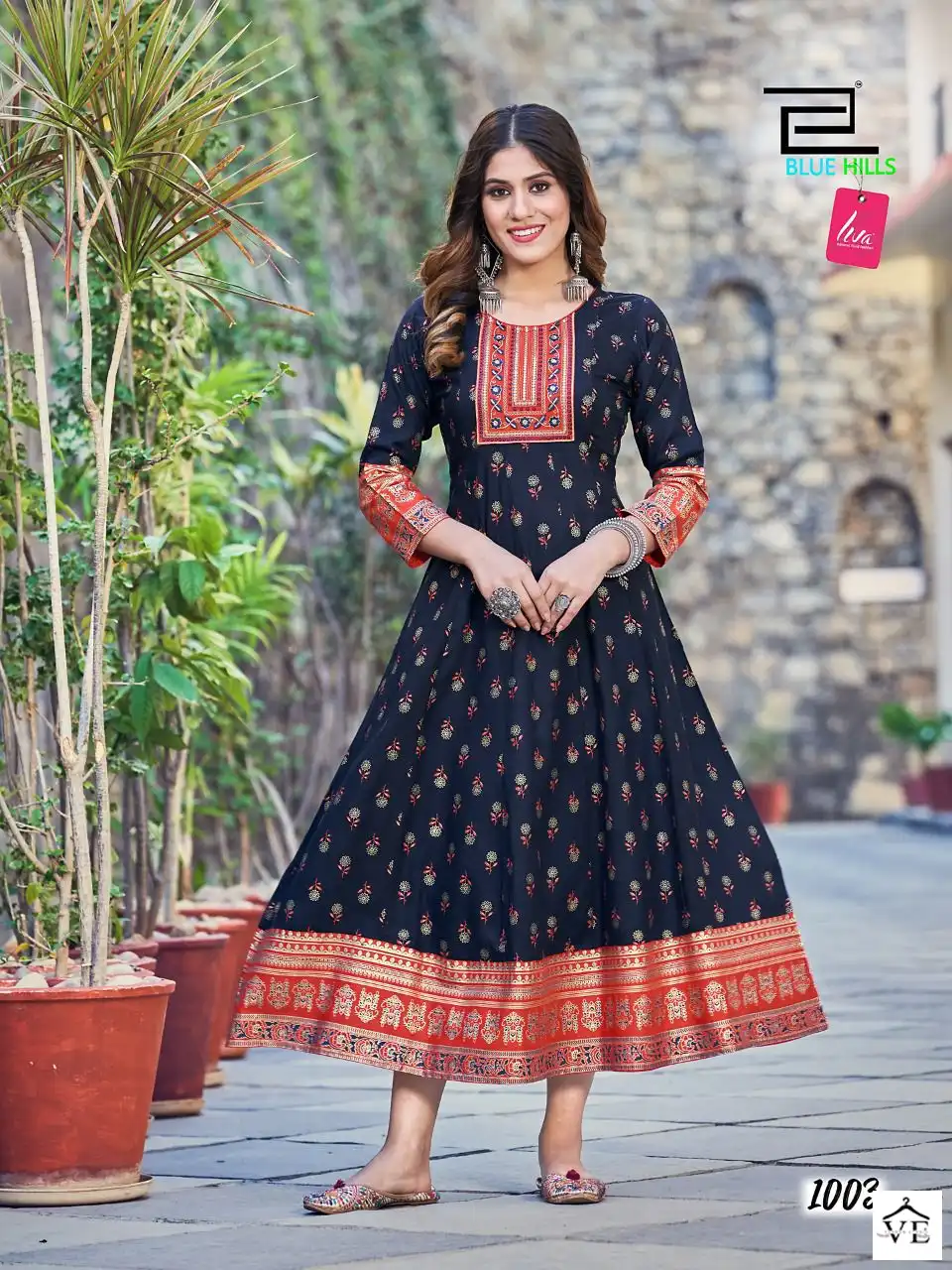Blue Hills Sensational Rayon 14Kg Wholesale Gown Catalog — Wholesale Kurtis, MPA wholesale from Surat - Gallery Image 5