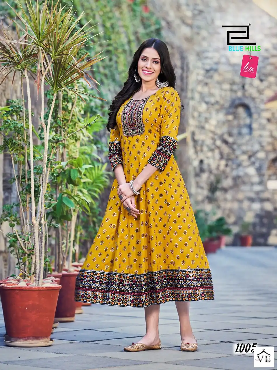 Blue Hills Sensational Rayon 14Kg Wholesale Gown Catalog — Wholesale Kurtis, MPA wholesale from Surat — view 8