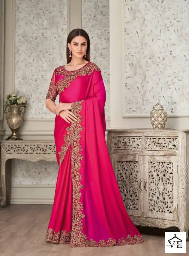 Anmol Shades Vol 7 Soft Silk, Georgette Wholesale Party Wear Saree Catalog — Wholesale Sarees, MPA wholesale from Surat - Gallery Image 6