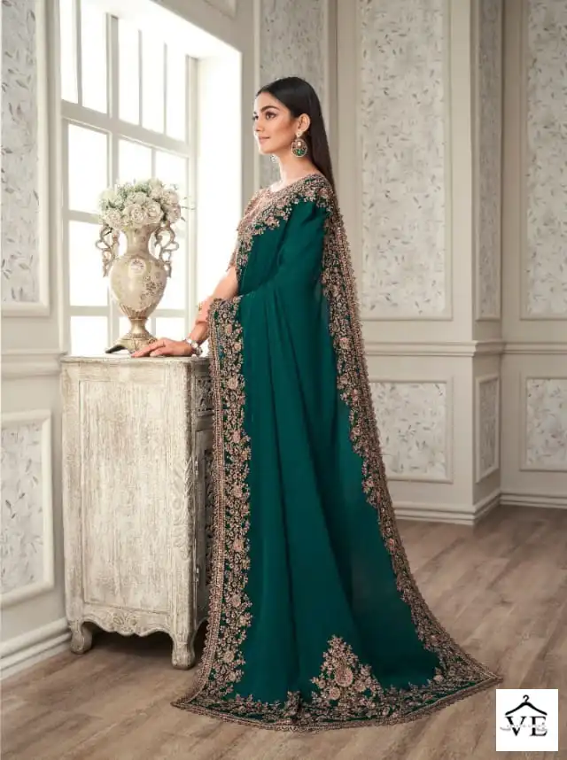 Anmol Shades Vol 7 Soft Silk, Georgette Wholesale Party Wear Saree Catalog — Wholesale Sarees, MPA wholesale from Surat - Gallery Image 17
