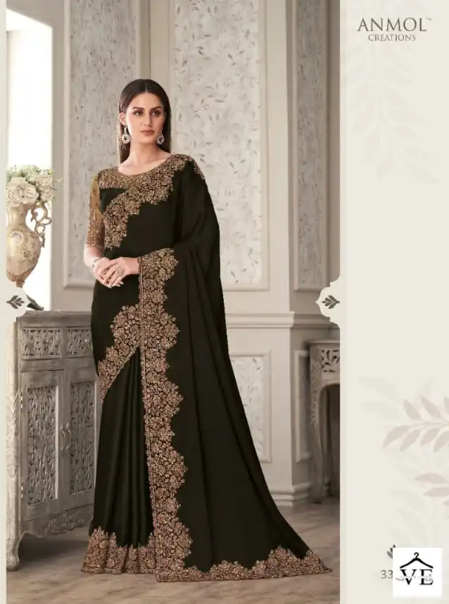 Anmol Shades Vol 7 Soft Silk, Georgette Wholesale Party Wear Saree Catalog — Wholesale Sarees, MPA wholesale from Surat - Gallery Image 7