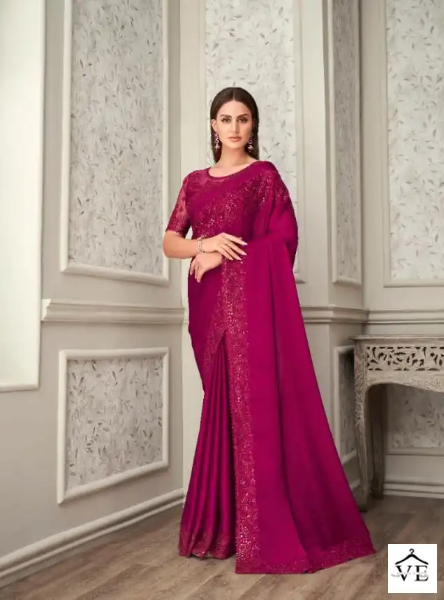 Anmol Shades Vol 7 Soft Silk, Georgette Wholesale Party Wear Saree Catalog — Wholesale Sarees, MPA wholesale from Surat - Gallery Image 9