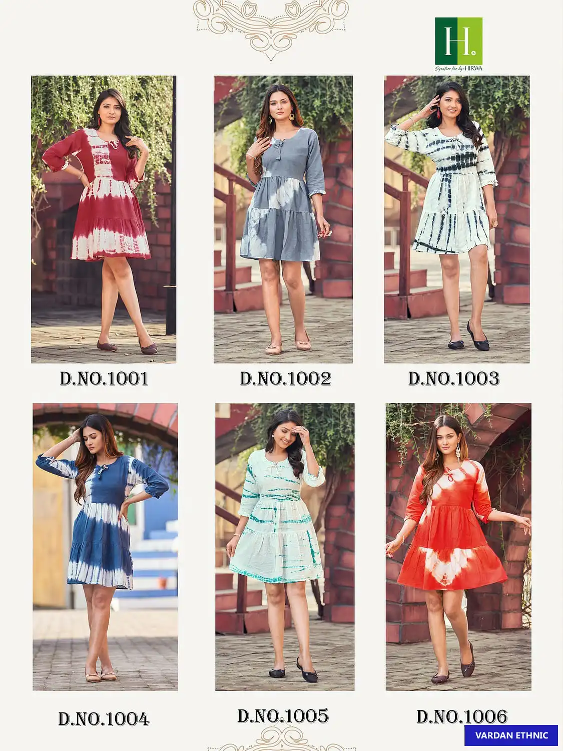 Hirwa Shirley 100% Cotton Wholesale Tunics Catalog — Wholesale Kurtis, MPA wholesale from Surat — view 7