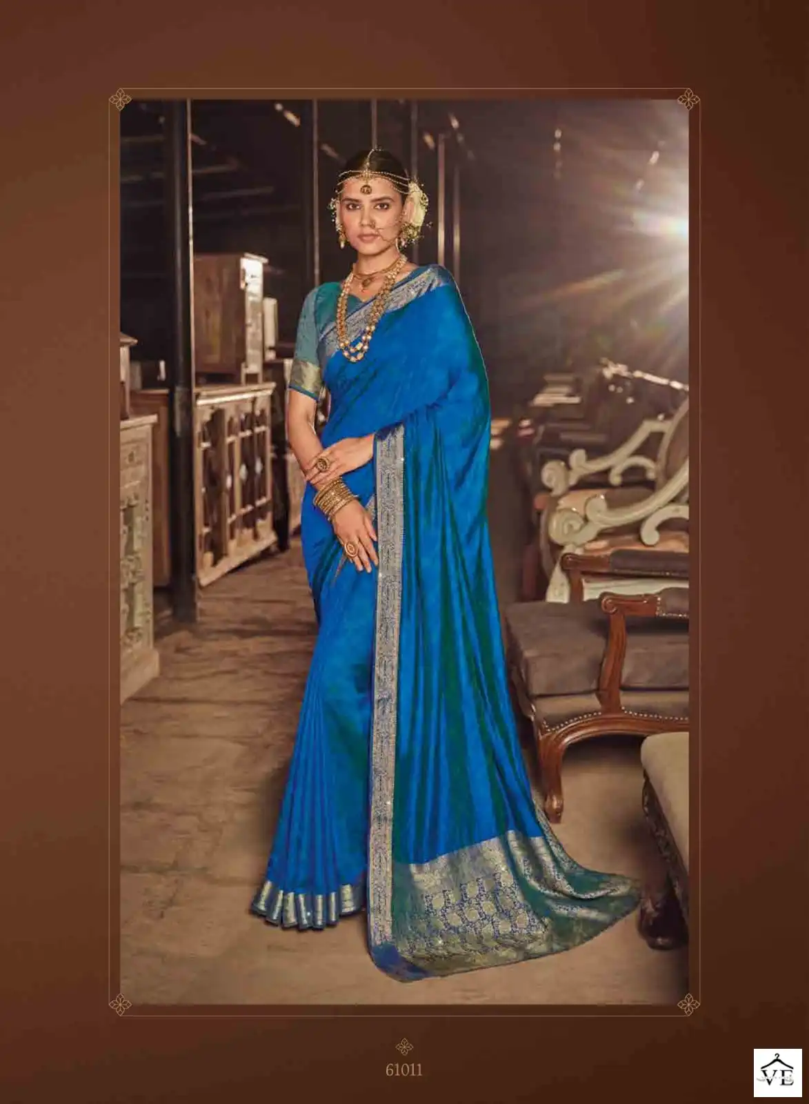 Vipul Shub Laxmi Top Dyed Wholesale Saree Catalog — Wholesale Sarees, MPA wholesale from Surat - Gallery Image 5