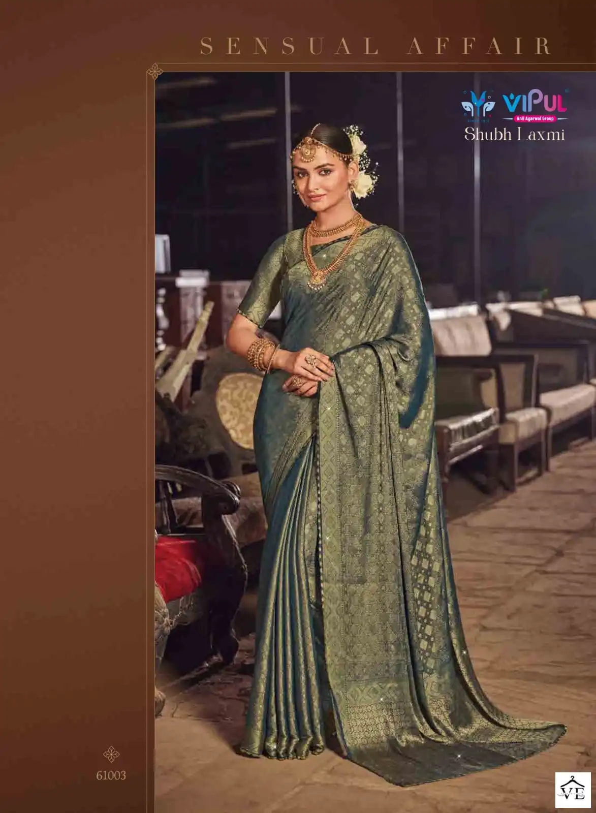 Vipul Shub Laxmi Top Dyed Wholesale Saree Catalog — Wholesale Sarees, MPA wholesale from Surat - Gallery Image 10