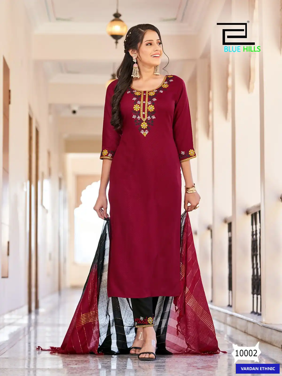 Blue Hills Skyline Vol 10 Viscose Dobby Wholesale Readymade Suits Catalog — Wholesale Salwar Suits, MPA wholesale from Surat - Gallery Image 5