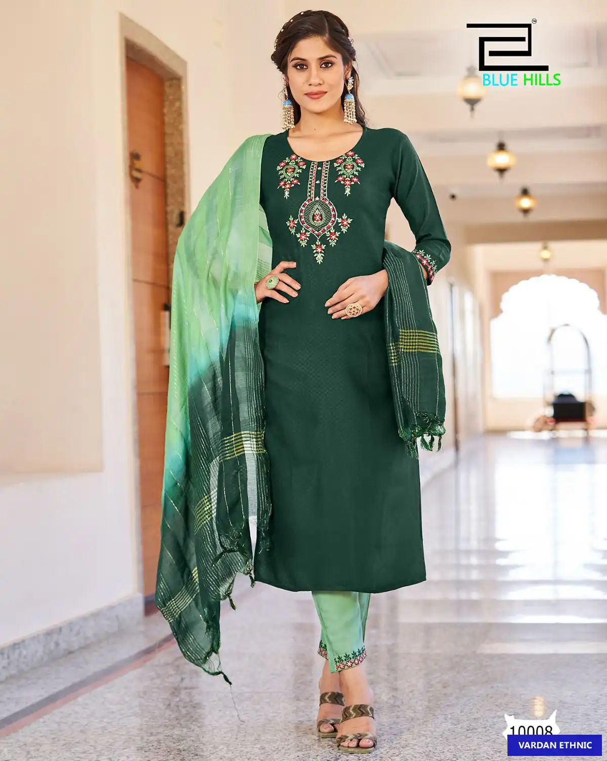 Blue Hills Skyline Vol 10 Viscose Dobby Wholesale Readymade Suits Catalog — Wholesale Salwar Suits, MPA wholesale from Surat — view 1
