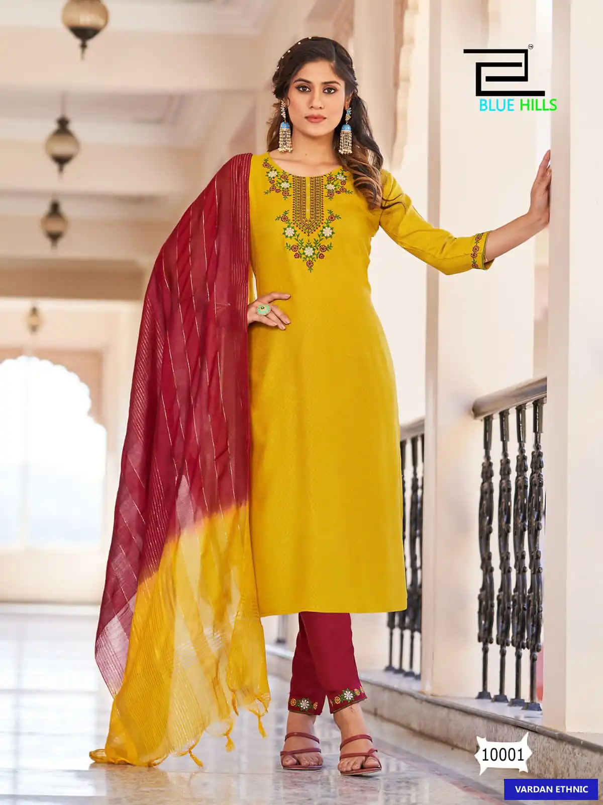 Blue Hills Skyline Vol 10 Viscose Dobby Wholesale Readymade Suits Catalog — Wholesale Salwar Suits, MPA wholesale from Surat - Gallery Image 6