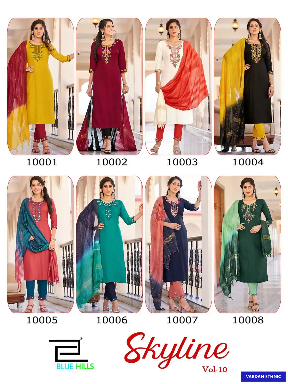 Blue Hills Skyline Vol 10 Viscose Dobby Wholesale Readymade Suits Catalog — Wholesale Salwar Suits, MPA wholesale from Surat — view 9