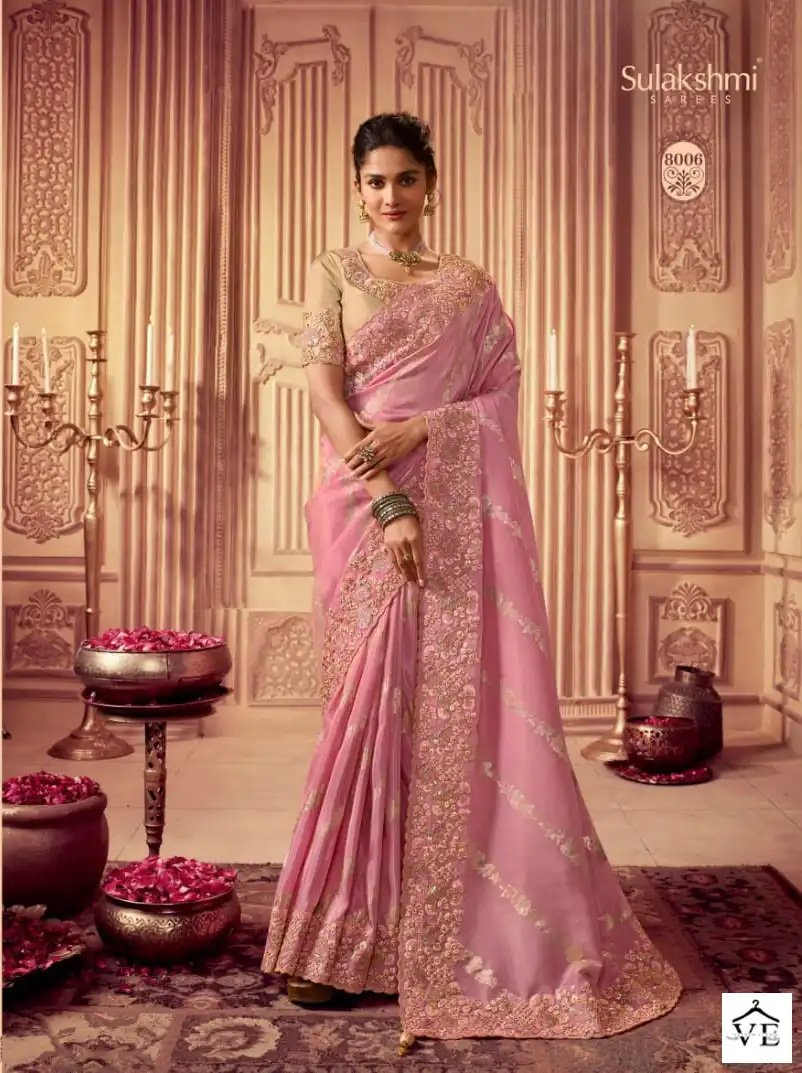 Sulakshmi Suvarna Fanyc Wholesale Designer Saree Catalog — Wholesale Sarees, MPA wholesale from Surat - Gallery Image 5