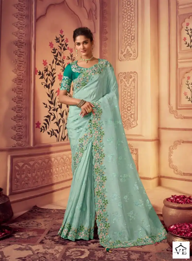 Sulakshmi Suvarna Fanyc Wholesale Designer Saree Catalog — Wholesale Sarees, MPA wholesale from Surat - Gallery Image 7