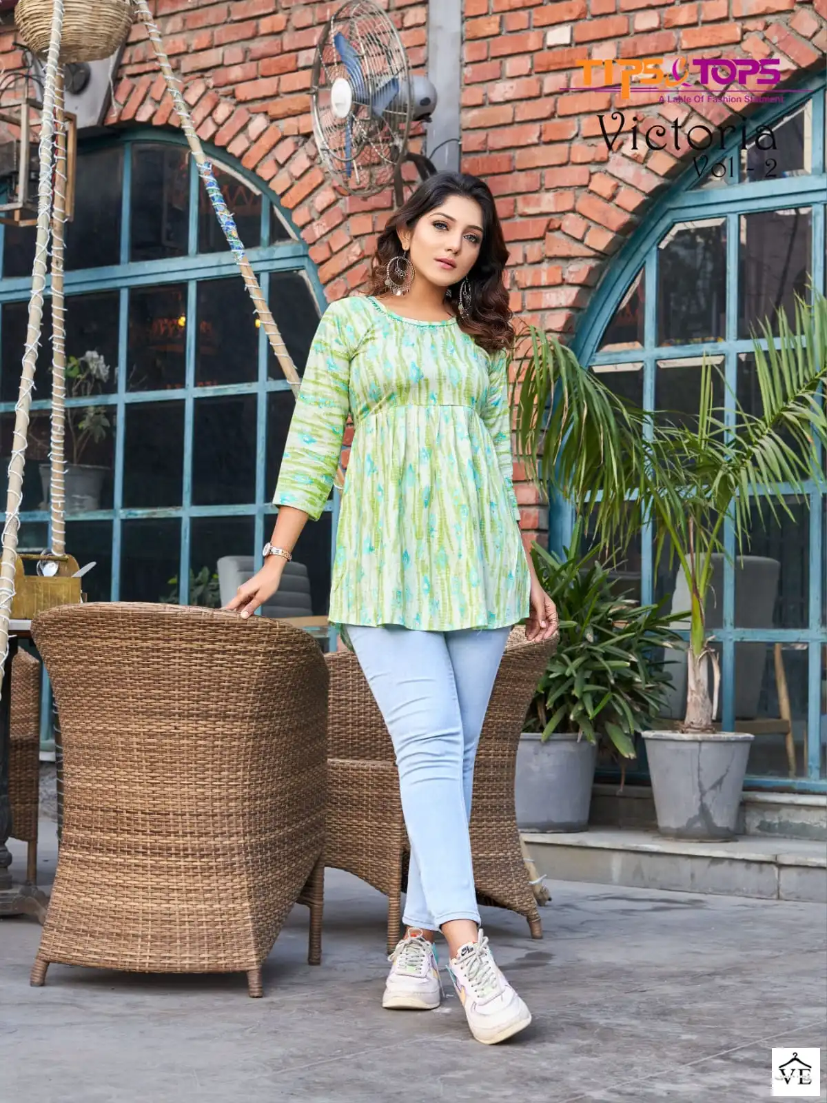 Tips & Tops Victoria Vol 2 Heavy Rayon Wholesale Western Short Kurtis Catalog — Wholesale Kurtis, MPA wholesale from Surat - Gallery Image 6