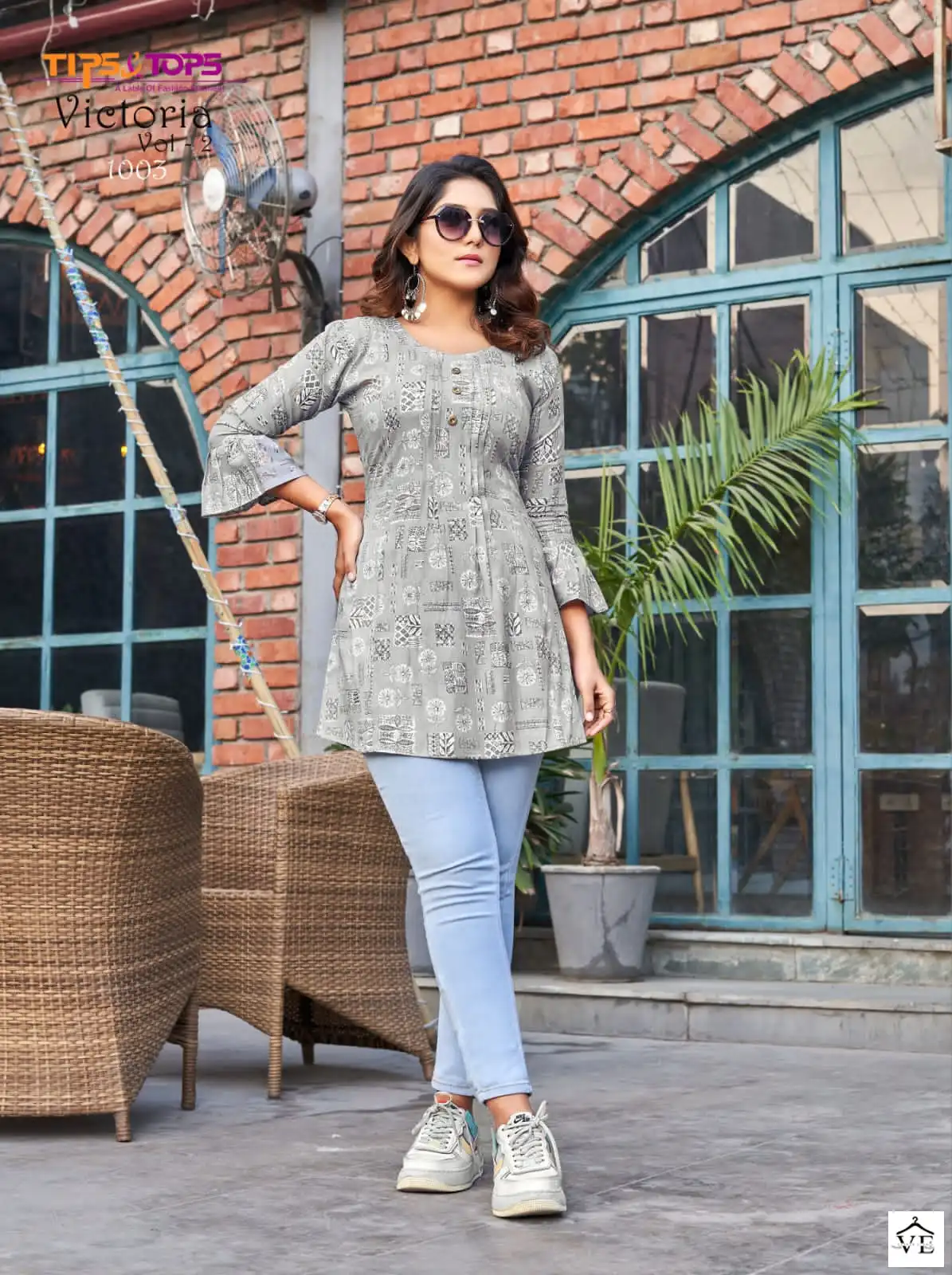 Tips & Tops Victoria Vol 2 Heavy Rayon Wholesale Western Short Kurtis Catalog — Wholesale Kurtis, MPA wholesale from Surat - Gallery Image 2