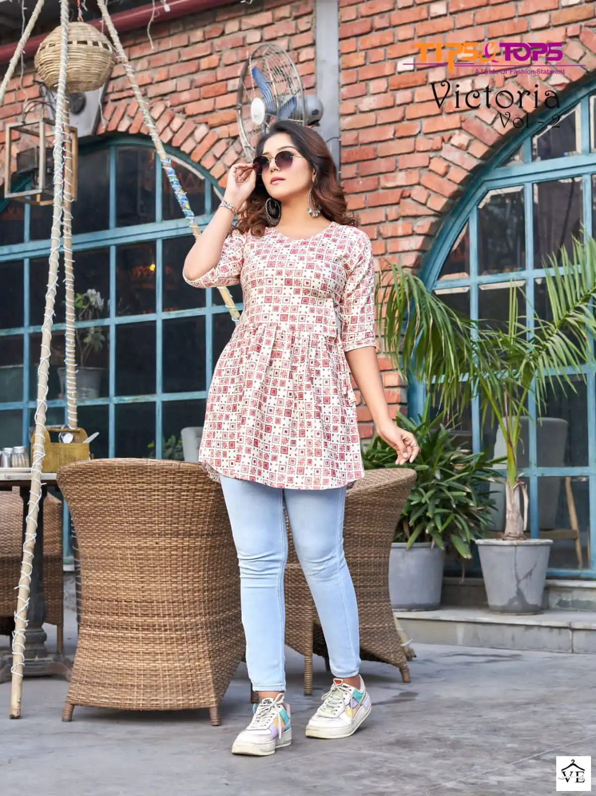 Tips & Tops Victoria Vol 2 Heavy Rayon Wholesale Western Short Kurtis Catalog — Wholesale Kurtis, MPA wholesale from Surat - Gallery Image 4
