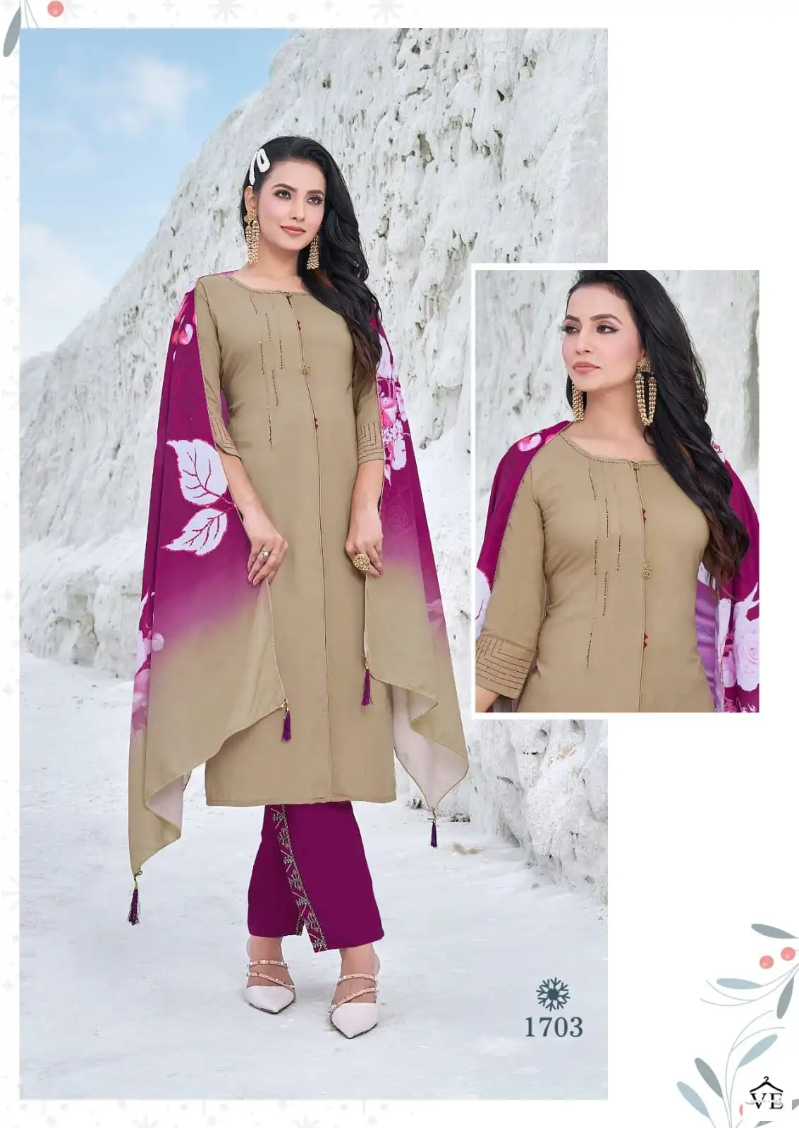 Karissa Vidisha Vol-6 Premium Liva Rayon Wholesale Readymade Suits Catalog — Wholesale Salwar Suits, MPA wholesale from Surat - Gallery Image 2