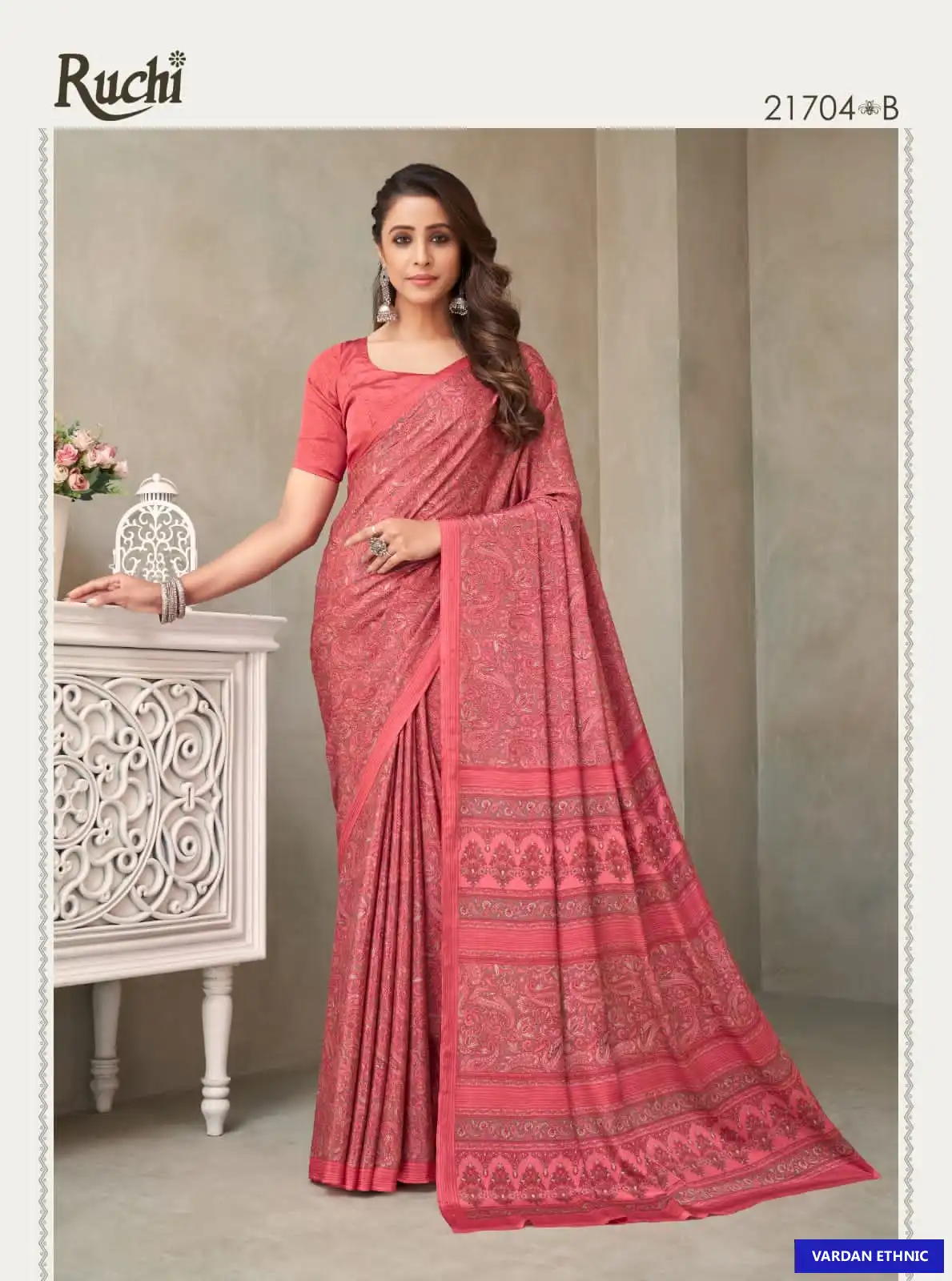 Ruchi Vivanta Silk 18th Edition Silk Crepe Wholesale Saree Catalog — Wholesale Sarees, MPA wholesale from Surat - Gallery Image 2