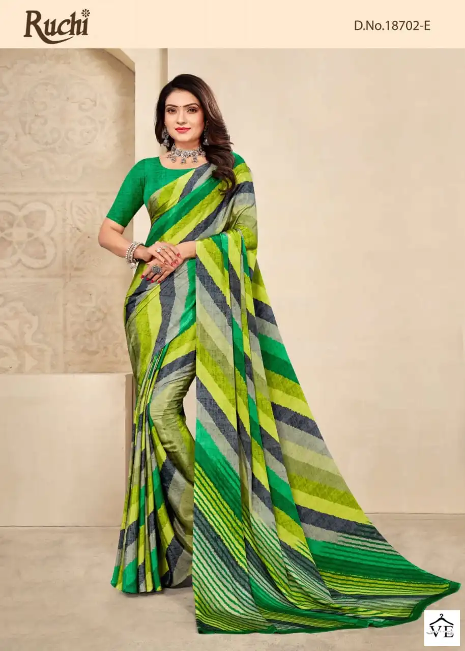 Ruchi Vivanta Silk 19Th Edition Crepe Silk Wholesale Saree Catalog — Wholesale Sarees, MPA wholesale from Surat - Gallery Image 5