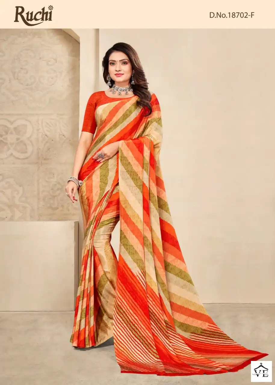 Ruchi Vivanta Silk 19Th Edition Crepe Silk Wholesale Saree Catalog — Wholesale Sarees, MPA wholesale from Surat - Gallery Image 6