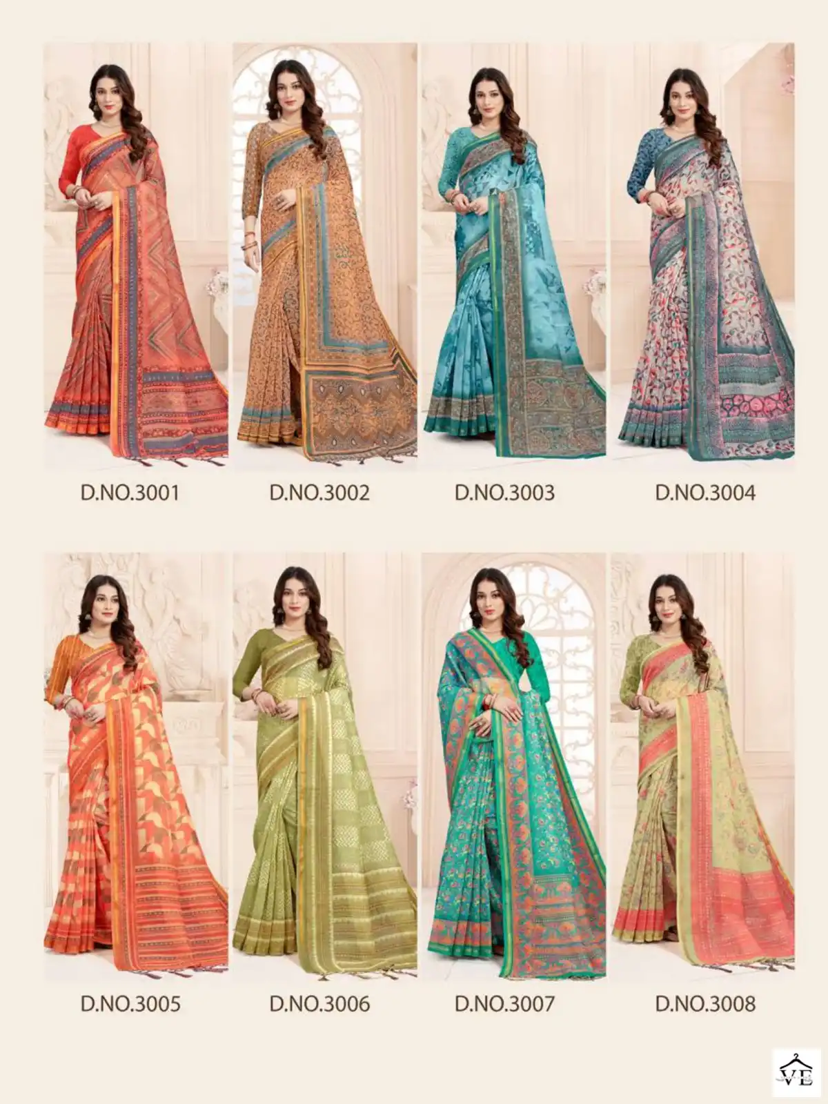 Ishika Vanshika Digital Linen Printed Wholesale Saree Catalog — Wholesale Sarees, MPA wholesale from Surat — view 12
