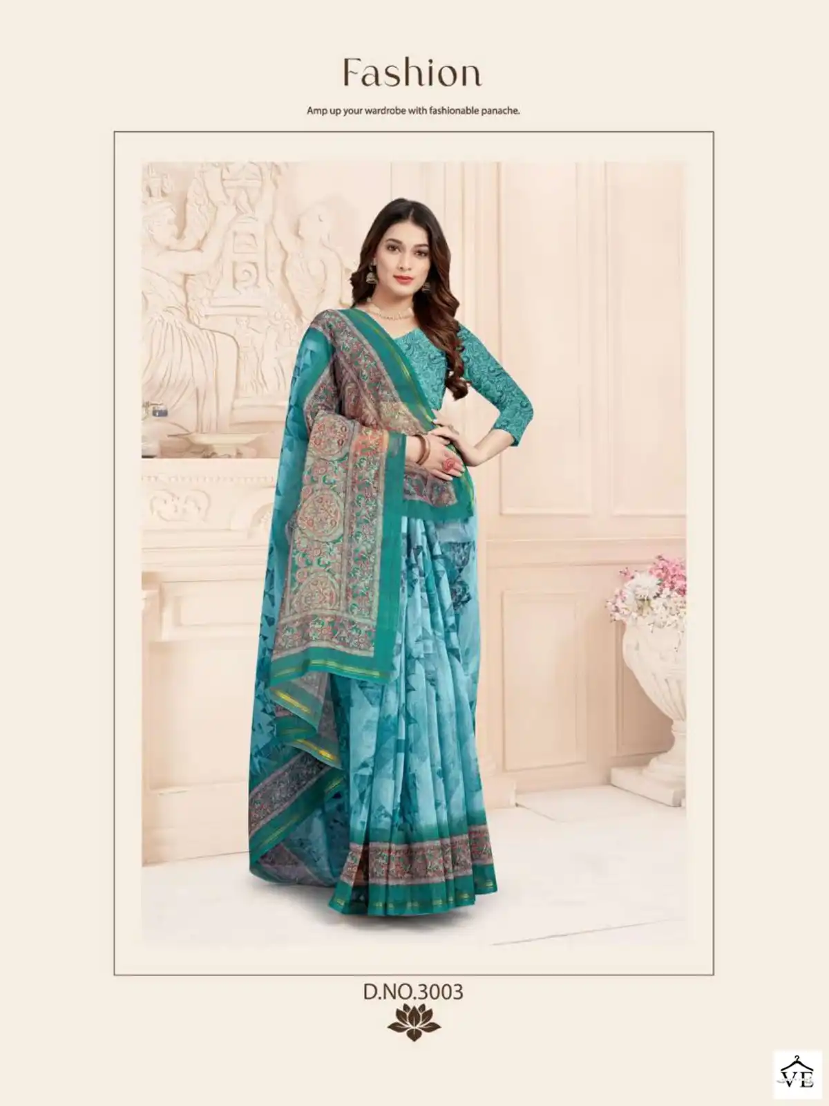 Ishika Vanshika Digital Linen Printed Wholesale Saree Catalog — Wholesale Sarees, MPA wholesale from Surat - Gallery Image 8