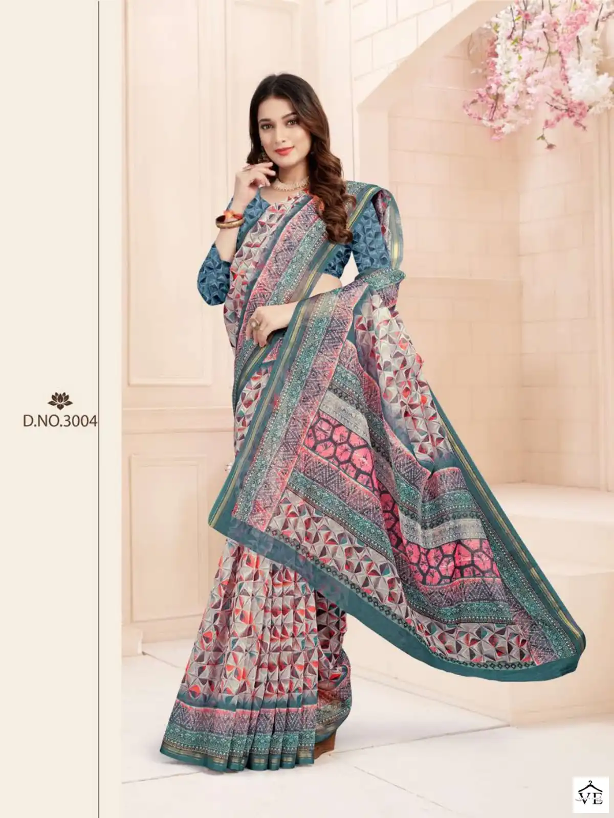 Ishika Vanshika Digital Linen Printed Wholesale Saree Catalog — Wholesale Sarees, MPA wholesale from Surat - Gallery Image 2