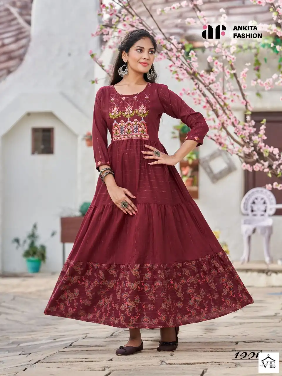 Ankita Weekend Cotton Wholesale Anarkali Kurti Catalog — Wholesale Kurtis, MPA wholesale from Surat - Gallery Image 2