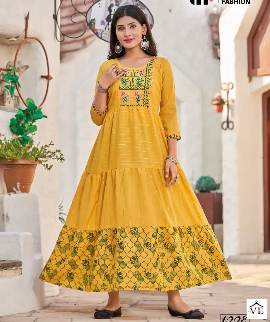 Ankita Weekend Cotton Wholesale Anarkali Kurti Catalog — Wholesale Kurtis, MPA wholesale from Surat — view 1