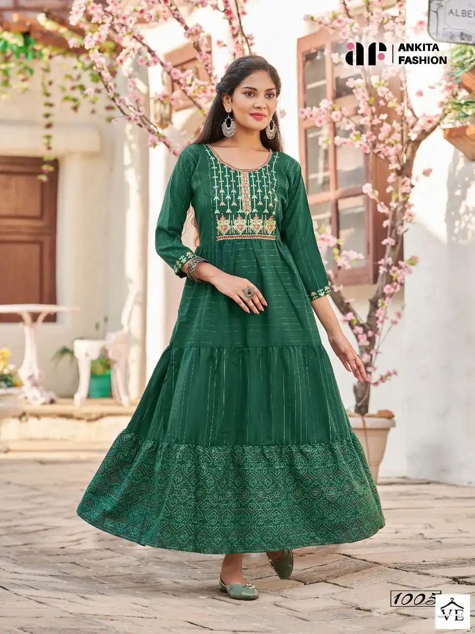 Ankita Weekend Cotton Wholesale Anarkali Kurti Catalog — Wholesale Kurtis, MPA wholesale from Surat - Gallery Image 3
