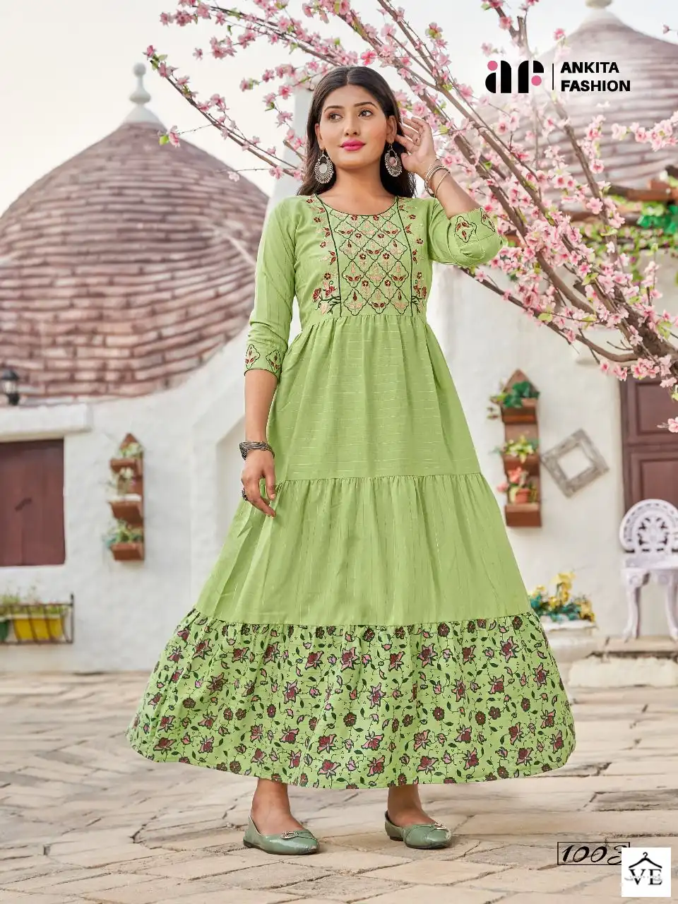 Ankita Weekend Cotton Wholesale Anarkali Kurti Catalog — Wholesale Kurtis, MPA wholesale from Surat - Gallery Image 4