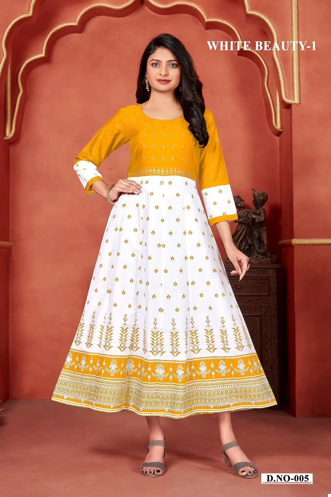 Banwery White Beauty Vol-1 14Kg Rayon Wholesale Kurti Catalog — Wholesale Kurtis, Banwery wholesale from Surat - Gallery Image 5