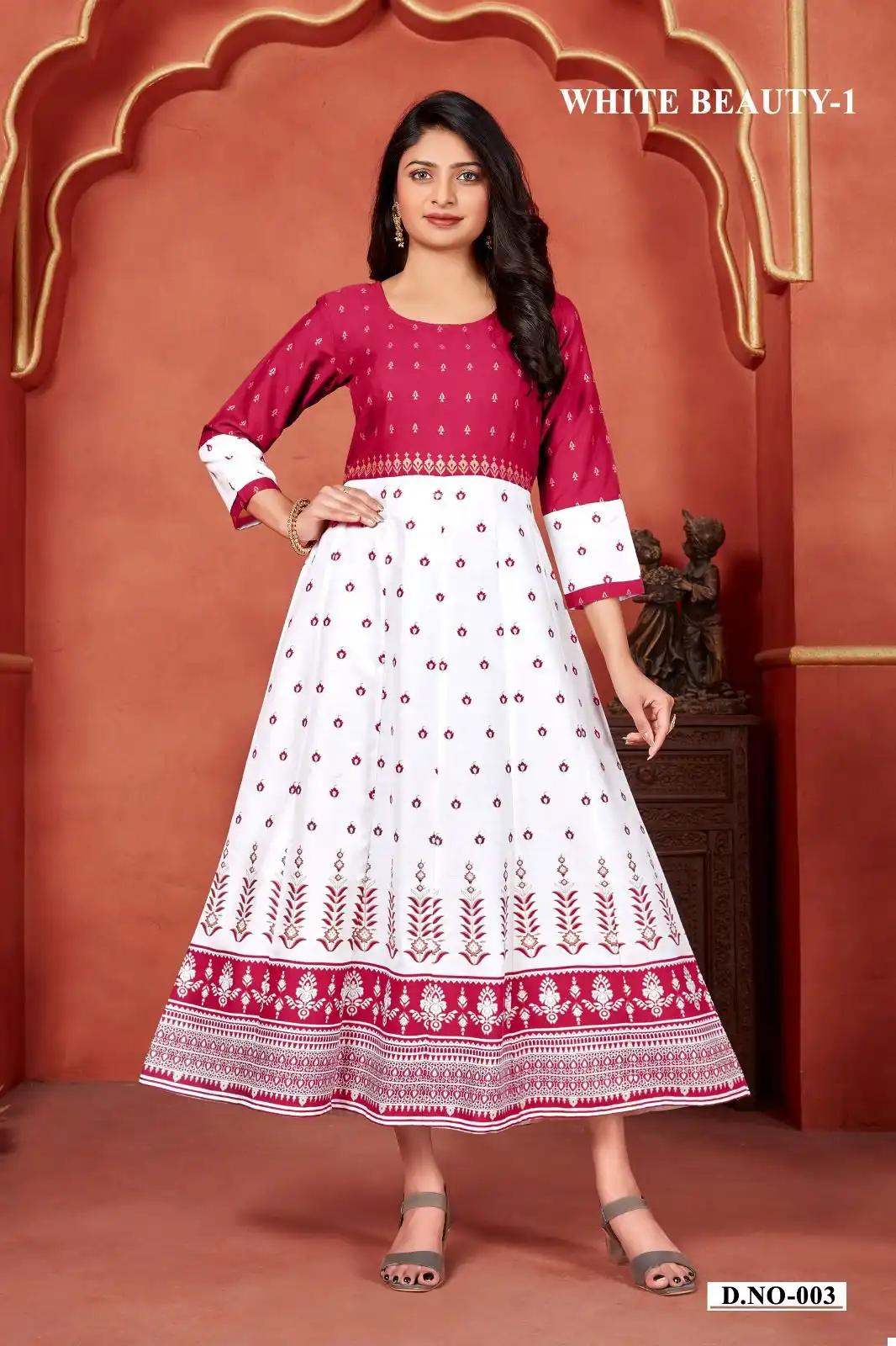 Banwery White Beauty Vol-1 14Kg Rayon Wholesale Kurti Catalog — Wholesale Kurtis, Banwery wholesale from Surat - Gallery Image 2