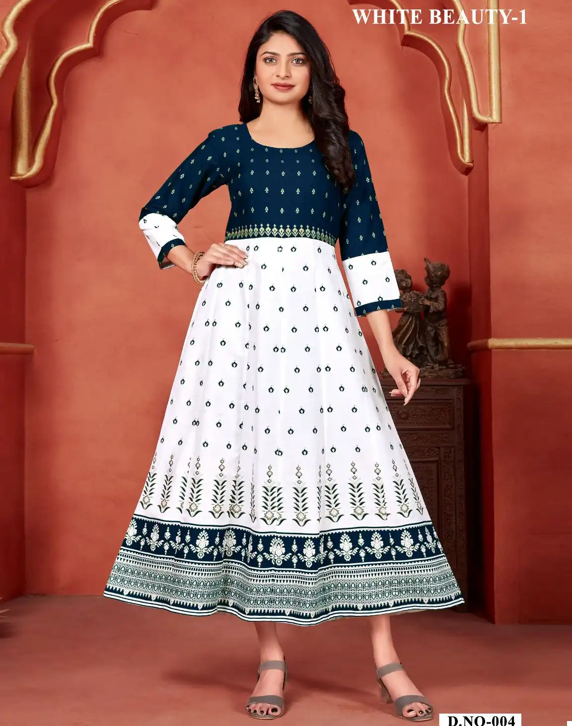 Banwery White Beauty Vol-1 14Kg Rayon Wholesale Kurti Catalog — Wholesale Kurtis, Banwery wholesale from Surat — view 1