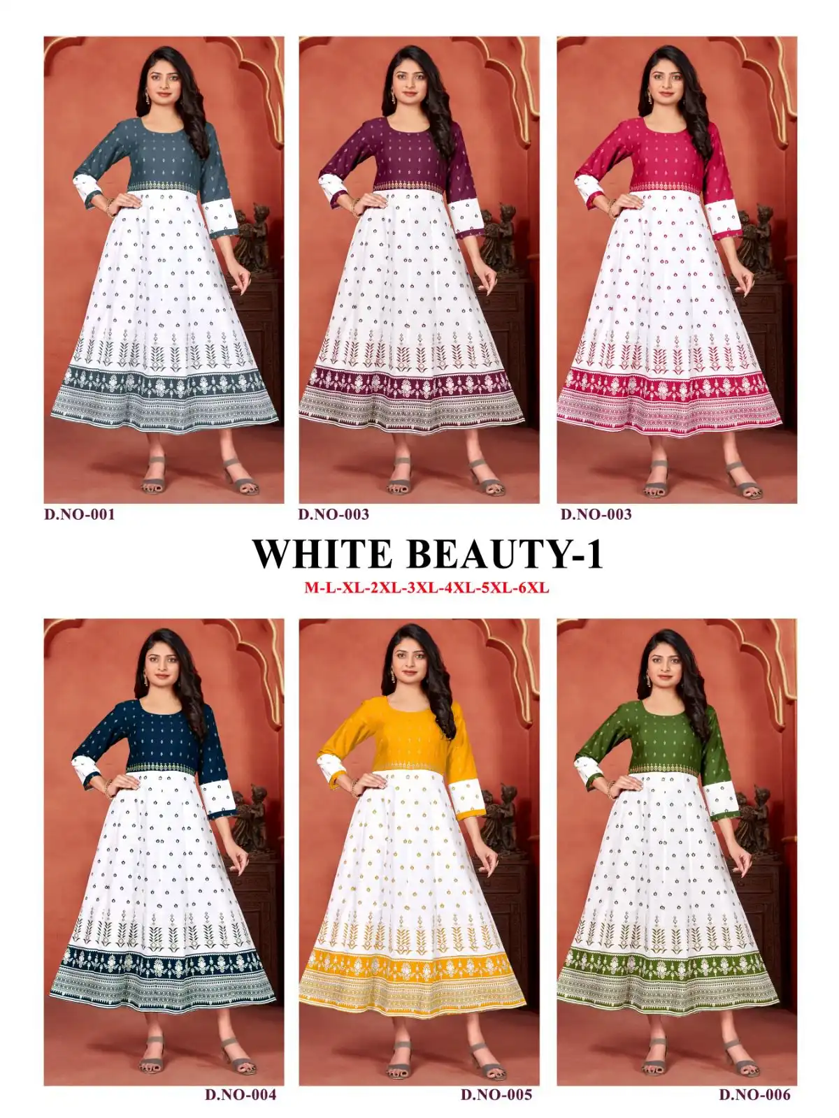 Banwery White Beauty Vol-1 14Kg Rayon Wholesale Kurti Catalog — Wholesale Kurtis, Banwery wholesale from Surat — view 6