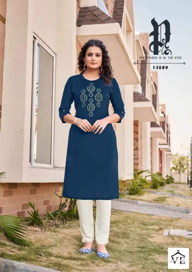 Kalaroop Walter Fancy Rayon Wholesale Kurti Catalog — Wholesale Kurtis, MPA wholesale from Surat - Gallery Image 4