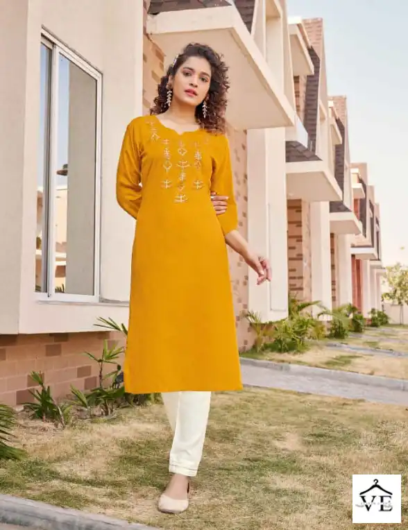 Kalaroop Walter Fancy Rayon Wholesale Kurti Catalog — Wholesale Kurtis, MPA wholesale from Surat - Gallery Image 5