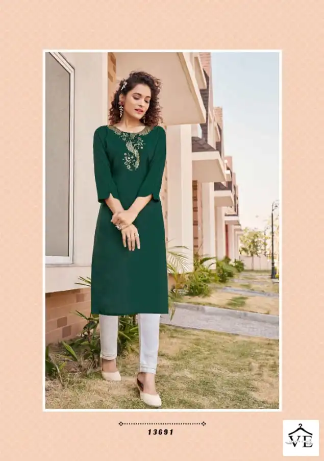 Kalaroop Walter Fancy Rayon Wholesale Kurti Catalog — Wholesale Kurtis, MPA wholesale from Surat - Gallery Image 6