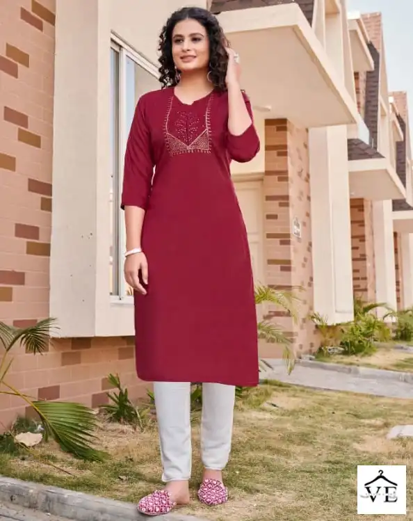 Kalaroop Walter Fancy Rayon Wholesale Kurti Catalog — Wholesale Kurtis, MPA wholesale from Surat — view 1
