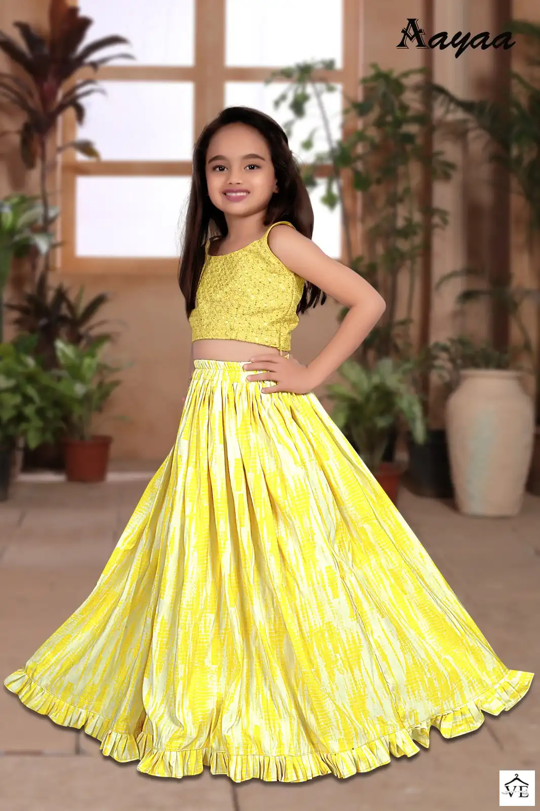 Aayaa Yaana Vol 1 Chinon Wholesale Kids Wear Lehenga Catalog — Wholesale Lehenga, MPA wholesale from Surat - Gallery Image 2