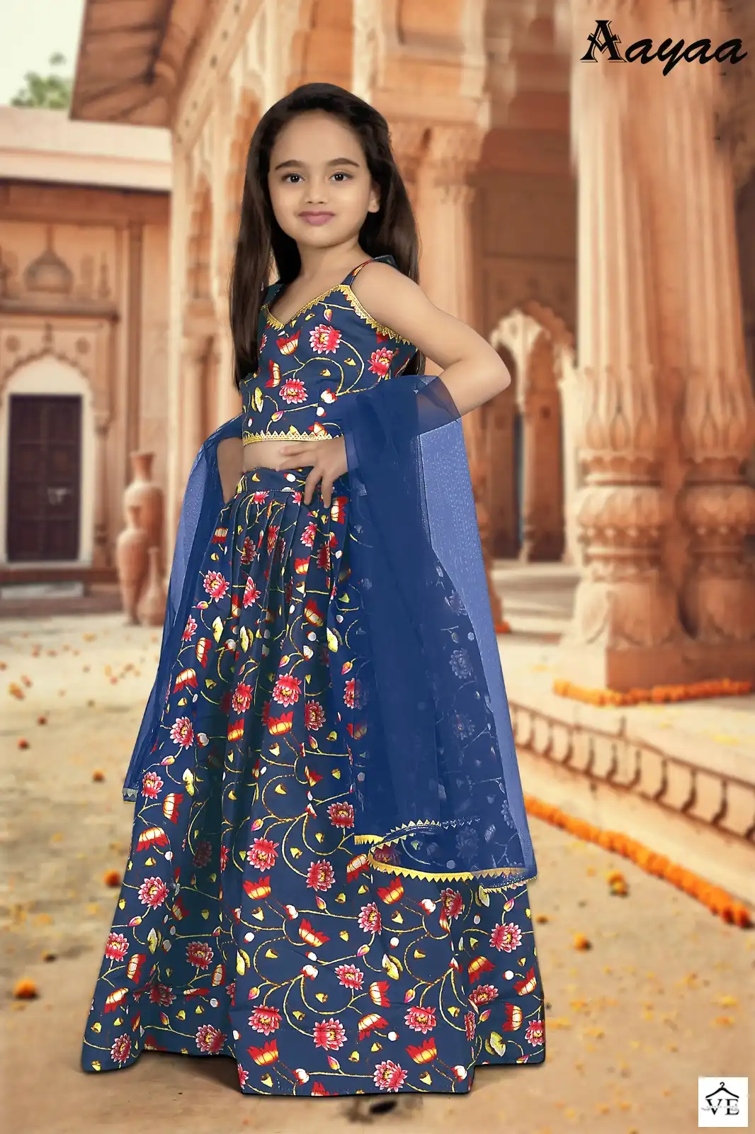 Aayaa Yaana Vol 1 Chinon Wholesale Kids Wear Lehenga Catalog — Wholesale Lehenga, MPA wholesale from Surat - Gallery Image 3