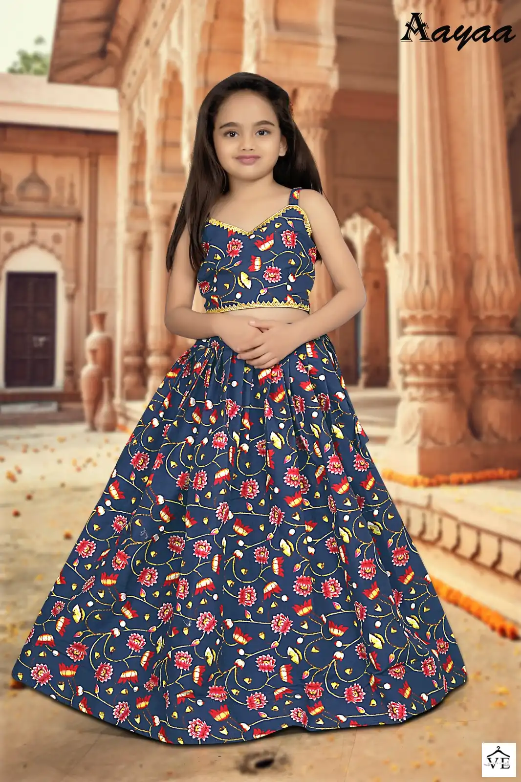 Aayaa Yaana Vol 1 Chinon Wholesale Kids Wear Lehenga Catalog — Wholesale Lehenga, MPA wholesale from Surat — view 4