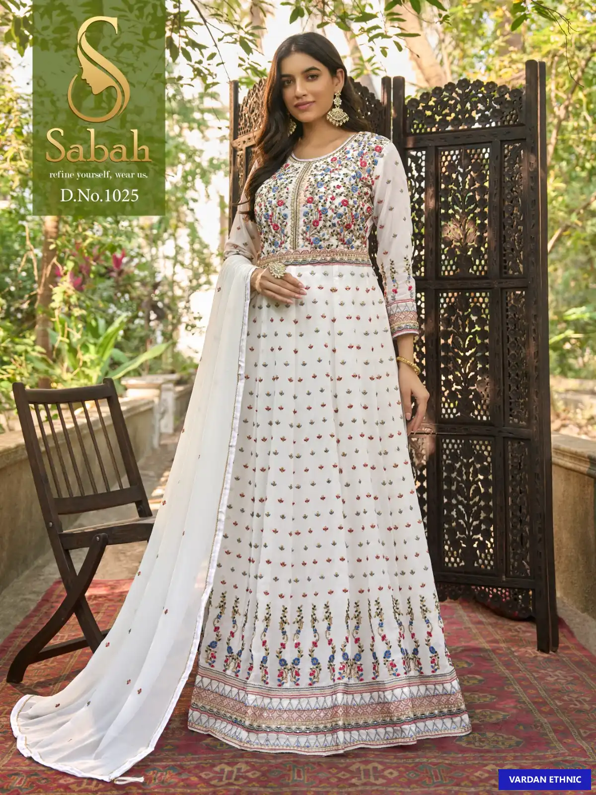 Sabah Zaina Heavy Faux Georgette Wholesale Designer Anarkali Suits Catalog — Wholesale Salwar Suits, MPA wholesale from Surat - Gallery Image 5