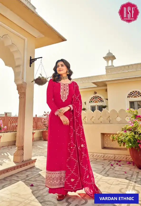 Rsf Zariya Vol 2 Pure Faux Blooming Gorgette Wholesale Designer Suit Catalog — Wholesale Salwar Suits, MPA wholesale from Surat - Gallery Image 6