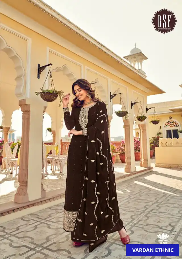 Rsf Zariya Vol 2 Pure Faux Blooming Gorgette Wholesale Designer Suit Catalog — Wholesale Salwar Suits, MPA wholesale from Surat - Gallery Image 3