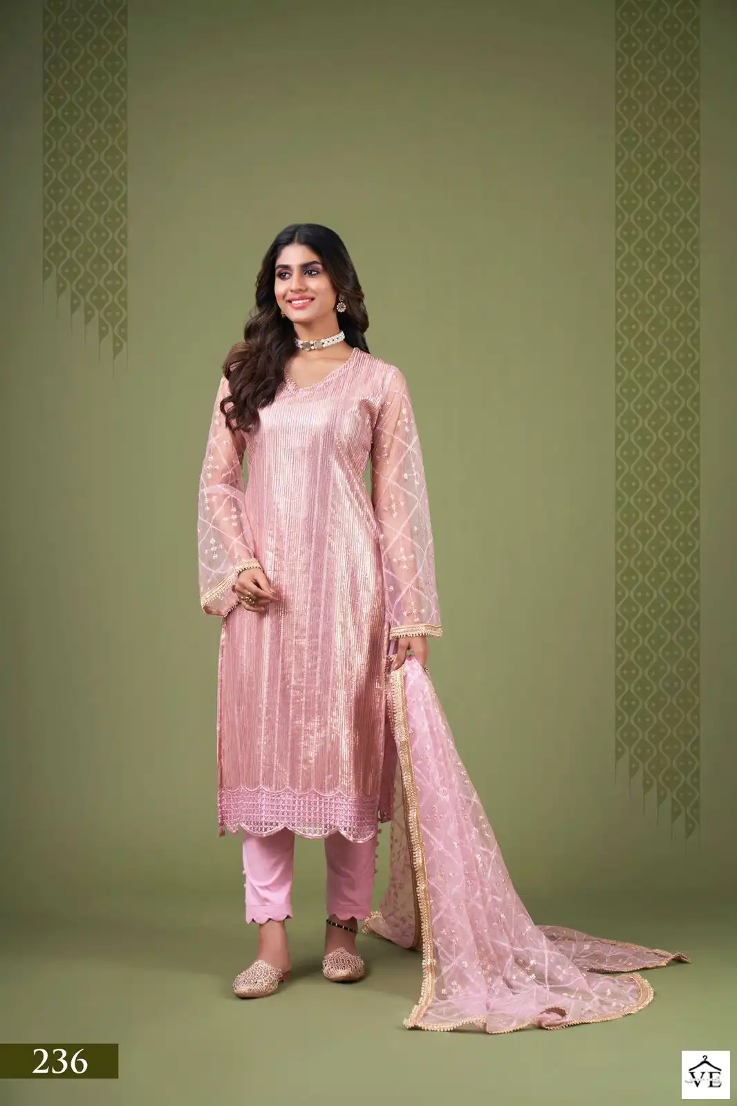 Narayani Fashion Zehra Vol-4 Butterfly Net Wholesale Designer Suits Catalog — Wholesale Salwar Suits, MPA wholesale from Surat - Gallery Image 3