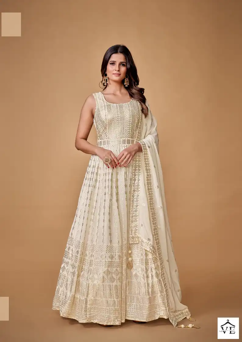Arya Zoya Vol 2 Georgette Wholesale Gown With Dupatta Catalog — Wholesale Readymade Suit, MPA wholesale from Surat - Gallery Image 2