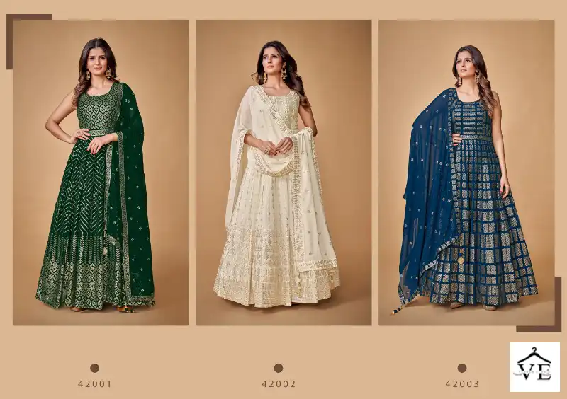 Arya Zoya Vol 2 Georgette Wholesale Gown With Dupatta Catalog — Wholesale Readymade Suit, MPA wholesale from Surat — view 4