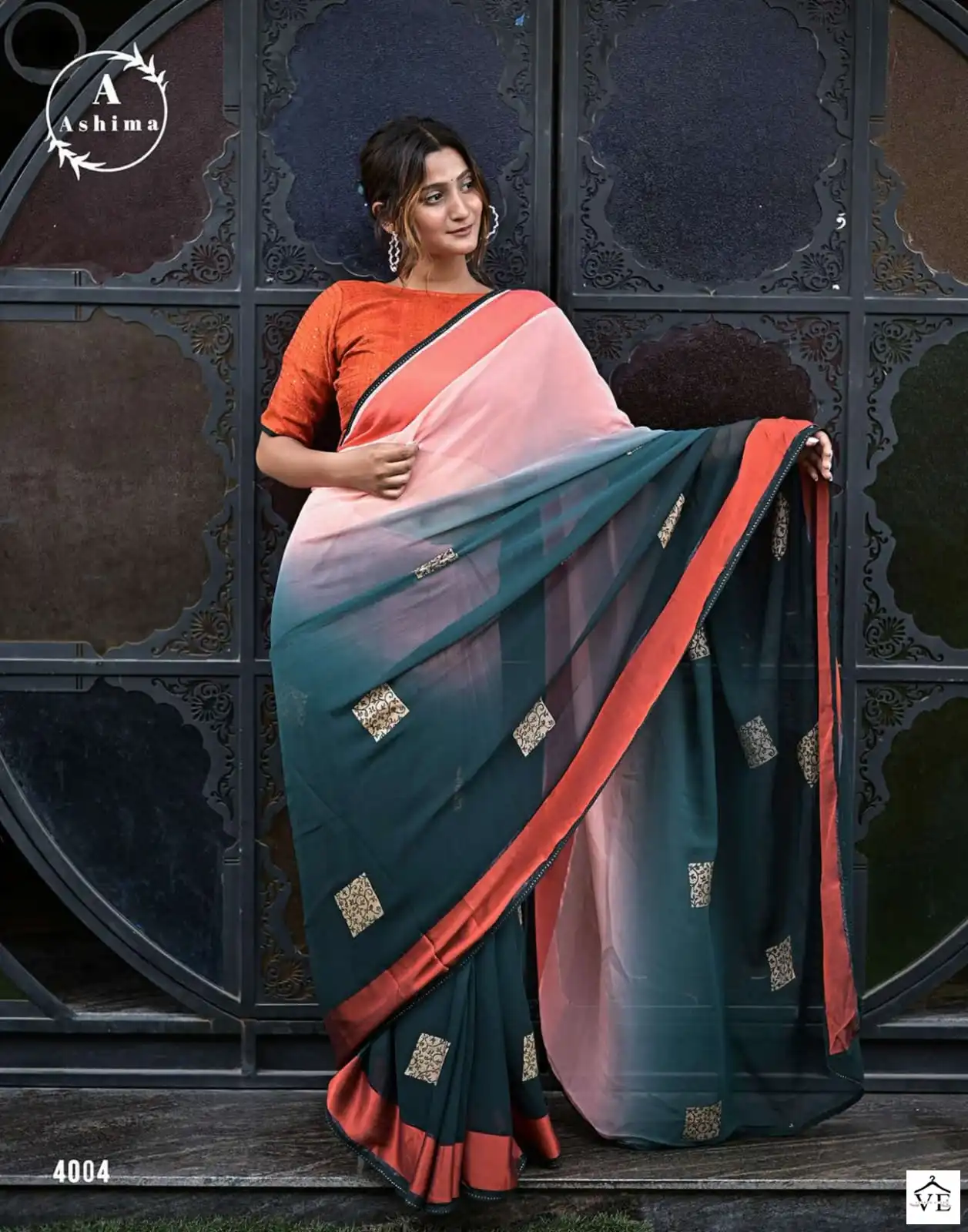 Ashima Nexus Georgette Wholesale Saree Catalog — Wholesale Sarees, MPA wholesale from Surat - Gallery Image 2
