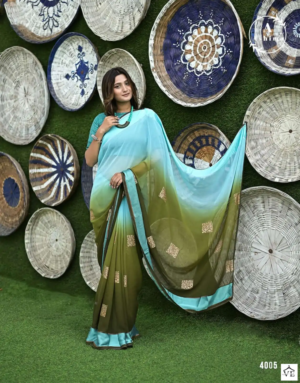Ashima Nexus Georgette Wholesale Saree Catalog — Wholesale Sarees, MPA wholesale from Surat - Gallery Image 3