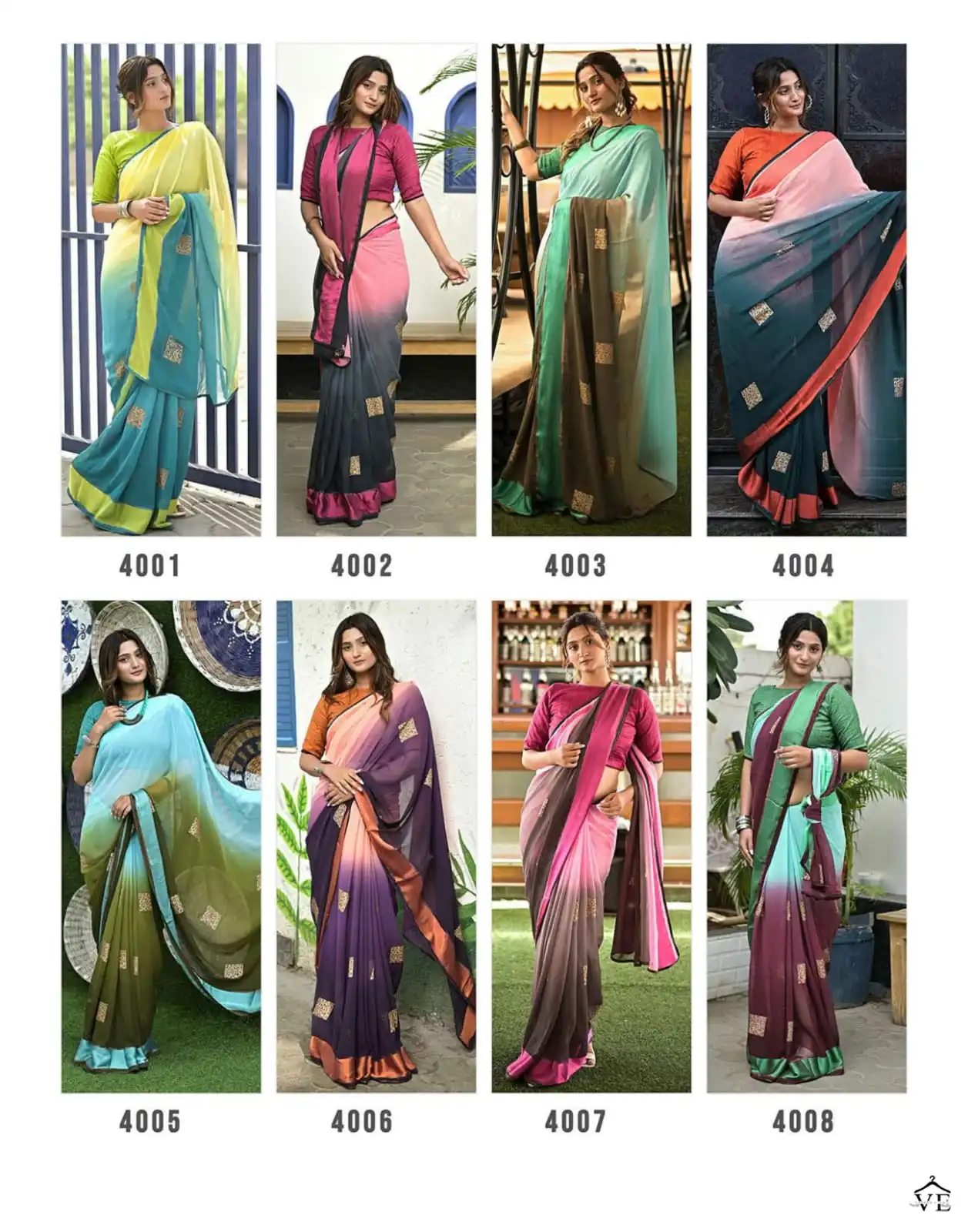 Ashima Nexus Georgette Wholesale Saree Catalog — Wholesale Sarees, MPA wholesale from Surat — view 9